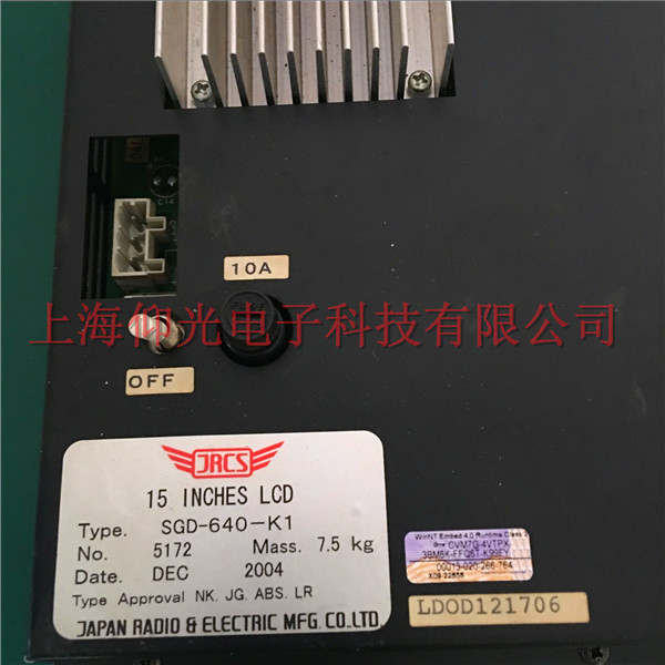 �Ϻ�JRCS�@ʾ���������@ʾ���ϾS����15 INCHES LCD SGD-640-K1�F(xi��n)��(ch��ng)���޿��Y(ji��)